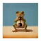Stupell Industries Frog Lifting Weights Canvas Design by Lucia Heffernan